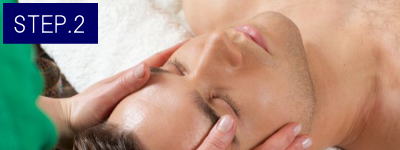 おでこ・眉間脱毛Step2