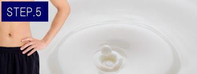 ひじ上脱毛Step5